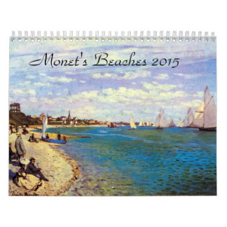 Monets Beaches 2015 Art Calendar