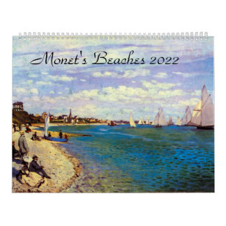Monets Beaches 2022 Art Calendar