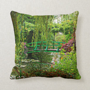 Monet's bridge, Monet's garden, Giverny Cushion