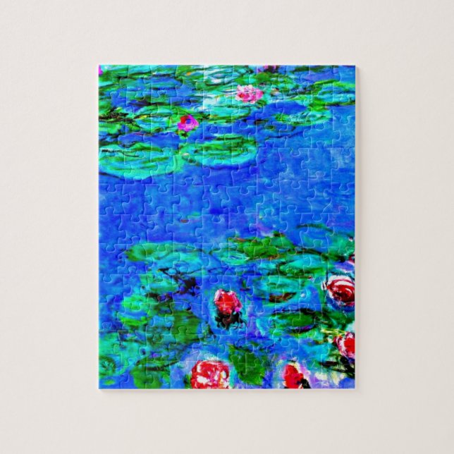 Monet's famous painting, Water Lilies (macro view) Jigsaw Puzzle (Vertical)