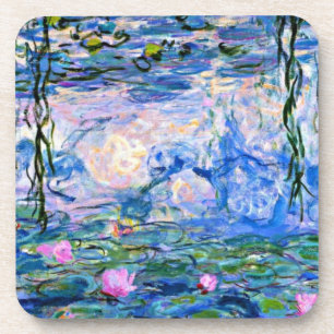 Monet's famous Water Lilies (pink) Coaster
