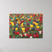 Monet's French Garden at Giverny colourful tulips
