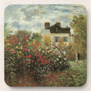 Monet's Garden at Argenteuil by Claude Monet Coaster