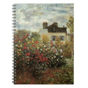 Monet's Garden at Argenteuil by Claude Monet Notebook