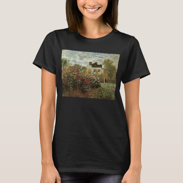 Monet's Garden at Argenteuil by Claude Monet T-Shirt (Front)