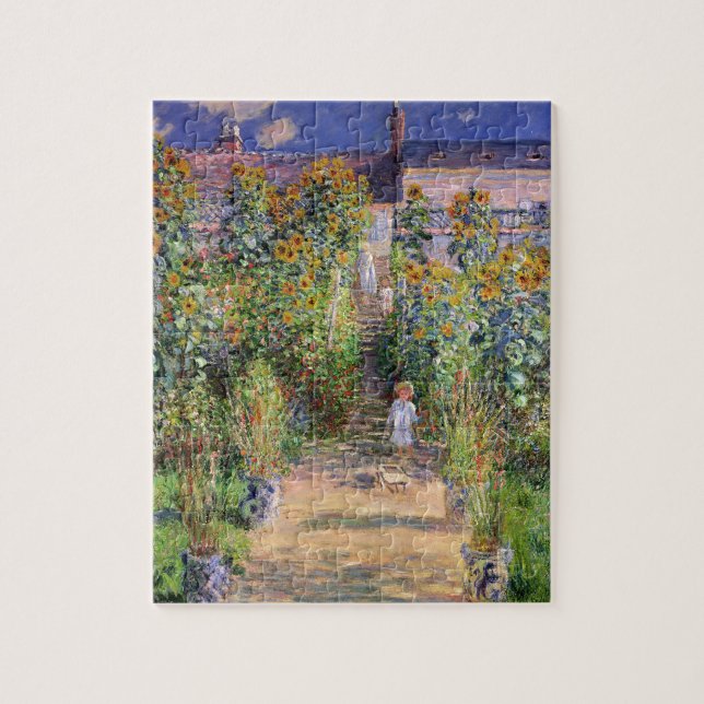 Monet's Garden at Vétheuil Jigsaw Puzzle (Vertical)
