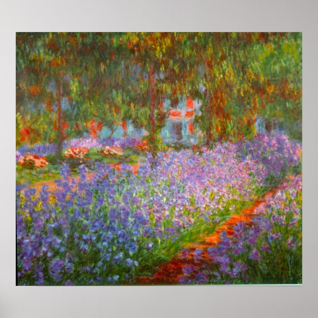 Monet's Garden by Claude Monet Poster (Front)