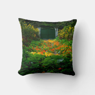 Monet's Garden, Giverny, France in Autumn Cushion