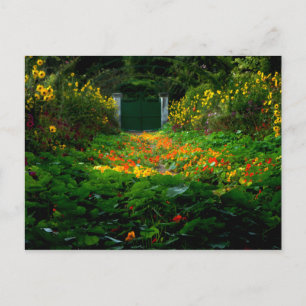 Monet's Garden, Giverny, France in Autumn Postcard