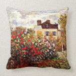 Monet's Garden in Argenteuil Cushion<br><div class="desc">Monet's Garden in Argenteuil Sun art throw pillow.  VIRGINIA5050* - Creative and unusual gifts for all occasions at www.zazzle.com/virginia5050* INTERNATIONAL GIFTS at zazzle.com/InternationalGifts,  Florida Gift Store at zazzle.com/FloridaGiftStore*,  RETIREMENT GIFT STORE at zazzle.com/RetirementGiftStore,  I LOVE GIFT STORE at zazzle.com/ILoveGiftStore,  and BIRTHDAY GIFT STORE at zazzle.com/BirthdayGiftStore*</div>