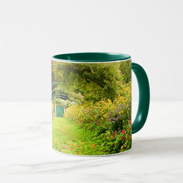 Monet's garden, Monet's grand alley, Giverny Mug (Front Right)