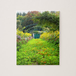 Monet's Grande Allee, Monet's garden, pretty Jigsaw Puzzle
