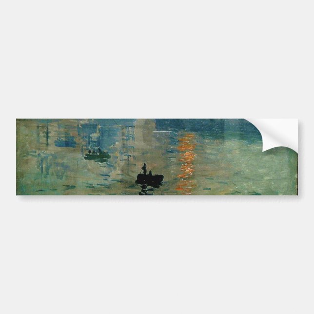 Monet's Impression Sunrise (soleil levant) - 1872 Bumper Sticker (Front)