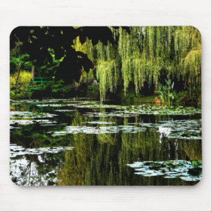 Monet's Lily Pond with Willows, Giverny, France Mouse Pad