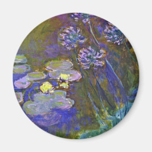 Monet's Water Lilies and Agapanthus Magnet