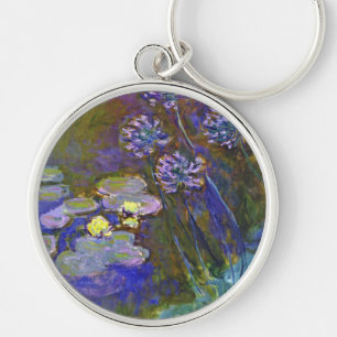 Monet's Water Lilies Key Ring