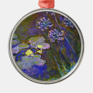 Monet's Water Lilies Metal Ornament