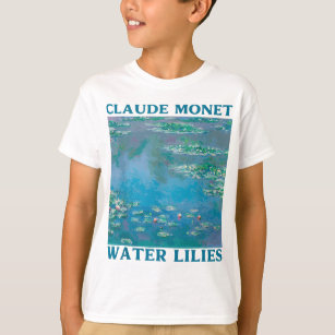 Monet's Water Lilies Modern Art Impressionism Pain T-Shirt