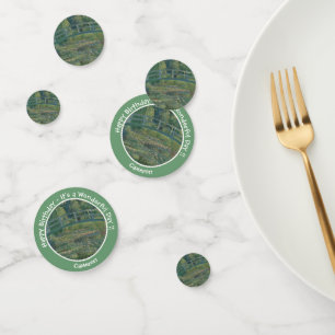 Monet's Water-Lily Pond and Footbridge Party Items Confetti