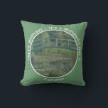 Monet's Water-Lily Pond and Footbridge Party Items Cushion<br><div class="desc">This is one of his famous paintings from his water garden at his home at Giverny. Claude Monet (1840-1826) was one of the founders of French impressionist movement. He is perhaps most noted for his paintings of lilies and water. The term Impressionism is derived from the title of his painting...</div>