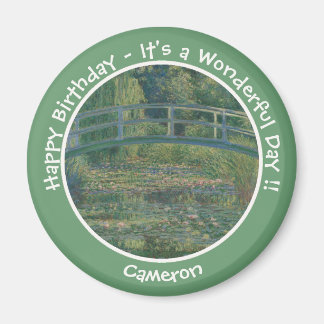 Monet's Water-Lily Pond and Footbridge Party Items Magnet