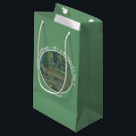 Monet's Water-Lily Pond and Footbridge Party Items Small Gift Bag<br><div class="desc">This is one of his famous paintings from his water garden at his home at Giverny. Claude Monet (1840-1826) was one of the founders of French impressionist movement. He is perhaps most noted for his paintings of lilies and water. The term Impressionism is derived from the title of his painting...</div>