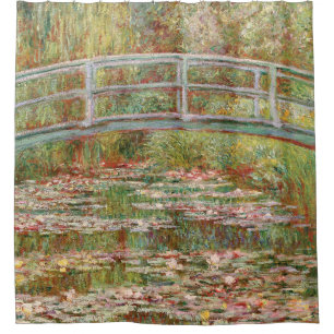 Monet's Water Lily Pond Shower Curtain