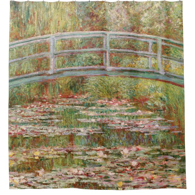 Monet's Water Lily Pond Shower Curtain (Front)