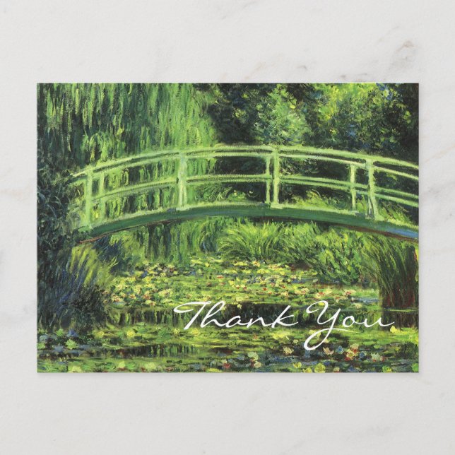 Monet's White Water Lilies Postcard (Front)