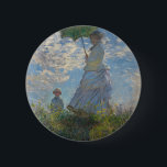 Monet's Woman with a parasol 6 Cm Round Badge<br><div class="desc">Claude Monet's masterpiece: Woman with a parasol.
Please visit our store for othe rmatchin items</div>