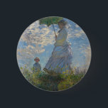 Monet's Woman with a parasol 6 Cm Round Badge<br><div class="desc">Claude Monet's masterpiece: Woman with a parasol.
Please visit our store for othe rmatchin items</div>