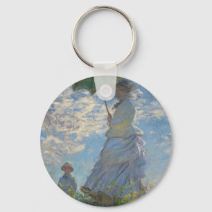 Monet's Woman with a parasol Key Ring