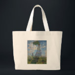 Monet's Woman with a parasol Large Tote Bag<br><div class="desc">Claude Monet's masterpiece: Woman with a parasol.
Please visit our store for othe rmatchin items</div>