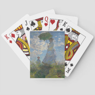 Monet's Woman with a parasol Playing Cards