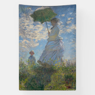 Monet's Woman with Parasol,Impressionist Landscape Banner