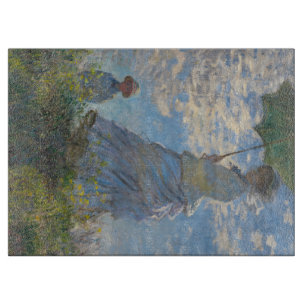 Monet's Woman with Parasol,Impressionist Landscape Cutting Board