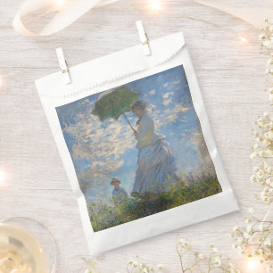 Monet's Woman with Parasol,Impressionist Landscape Favour Bag