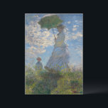 Monet's Woman with Parasol,Impressionist Landscape Invitation<br><div class="desc">Claude Monet's Woman with a Parasol was painted in 1875 and is one of his iconic impressionist masterpieces. The painting depicts Madame Monet and her son, captured in a windy outdoor setting. The woman is holding a parasol, and the child stands beside her. The scene is set against a vibrant...</div>