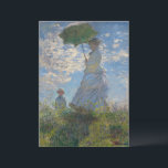 Monet's Woman with Parasol,Impressionist Landscape Invitation<br><div class="desc">Claude Monet's Woman with a Parasol was painted in 1875 and is one of his iconic impressionist masterpieces. The painting depicts Madame Monet and her son, captured in a windy outdoor setting. The woman is holding a parasol, and the child stands beside her. The scene is set against a vibrant...</div>