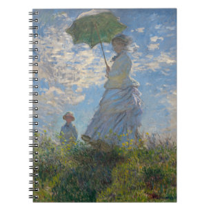 Monet's Woman with Parasol,Impressionist Landscape Notebook