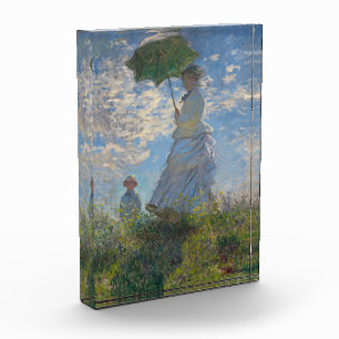 Monet's Woman with Parasol,Impressionist Landscape Photo Block