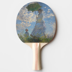 Monet's Woman with Parasol,Impressionist Landscape Ping Pong Paddle
