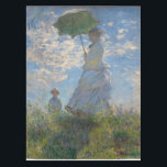 Monet's Woman with Parasol,Impressionist Landscape Tablecloth<br><div class="desc">Claude Monet's Woman with a Parasol was painted in 1875 and is one of his iconic impressionist masterpieces. The painting depicts Madame Monet and her son, captured in a windy outdoor setting. The woman is holding a parasol, and the child stands beside her. The scene is set against a vibrant...</div>