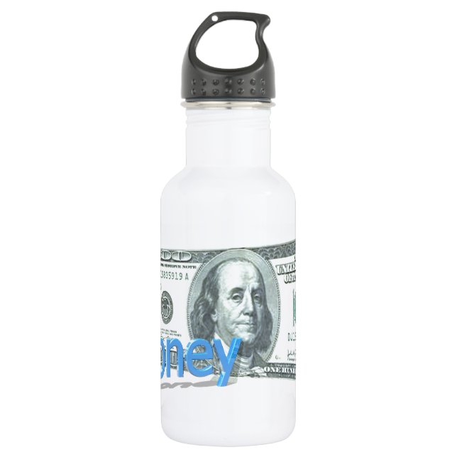 Money 532 Ml Water Bottle (Front)