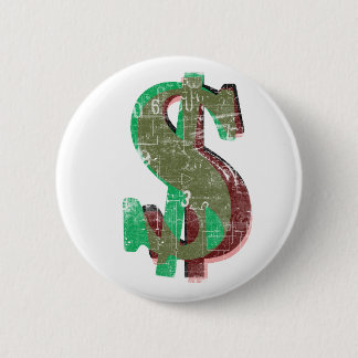 Money 6 Cm Round Badge