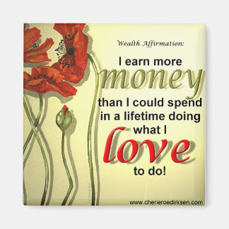 Money Affirmation Magnet
