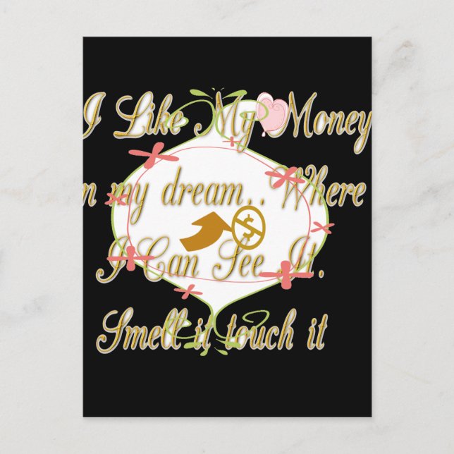 Money Bag Dream Design Postcard (Front)