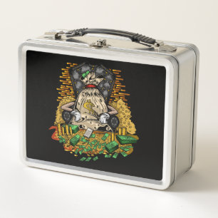 Money Bag  Metal Lunch Box