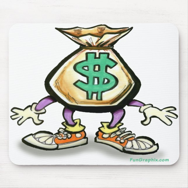 Money Bag Mouse Pad (Front)