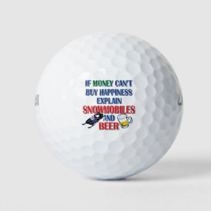 Money-Beer-Snowmobile Golf Balls